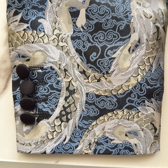 Men’s  Sports Coat, Paisley and Gray.  Size 42 Reg - slim fit NWT - Picture 4 of 13